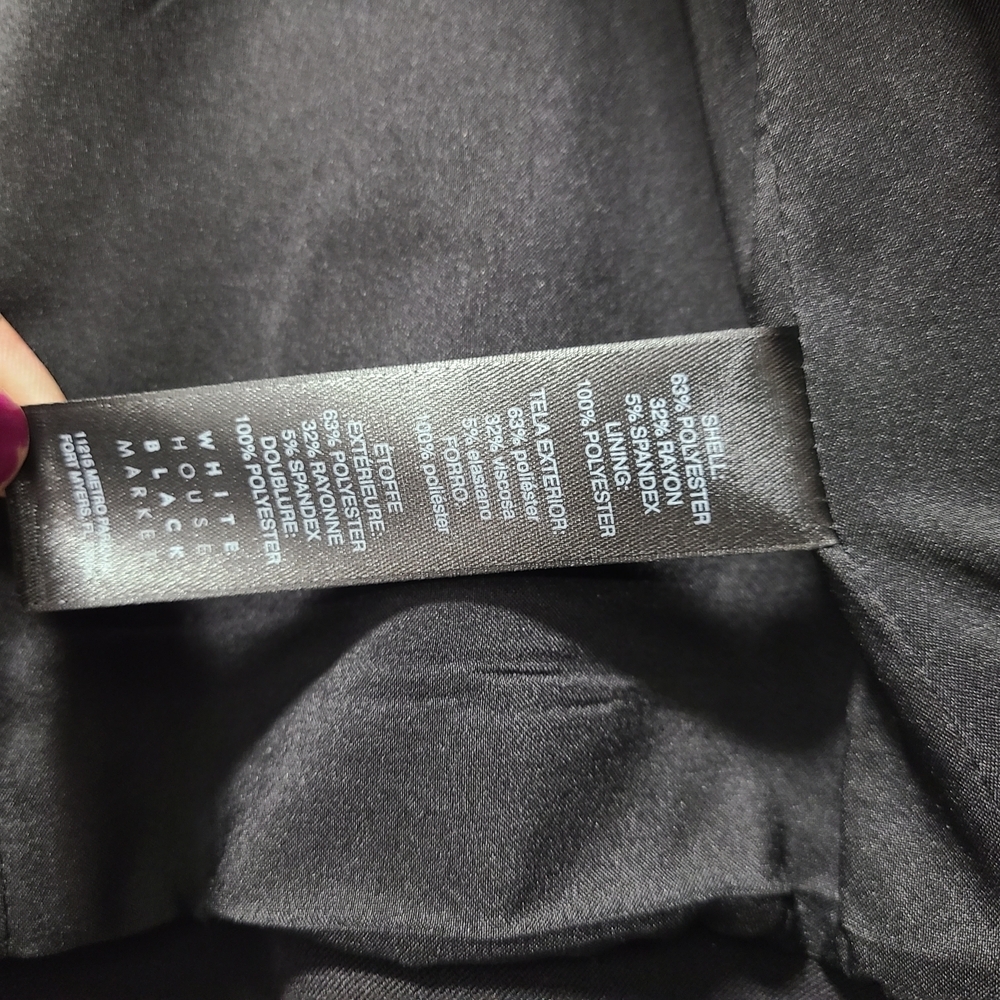 Reserved❗️White House Black Market Double-Breasted Black Blazer Womens Size 4‎ - Picture 9 of 12